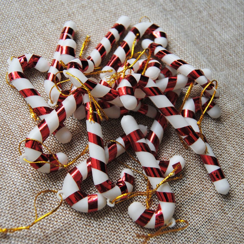 Christmas tree cane ornaments