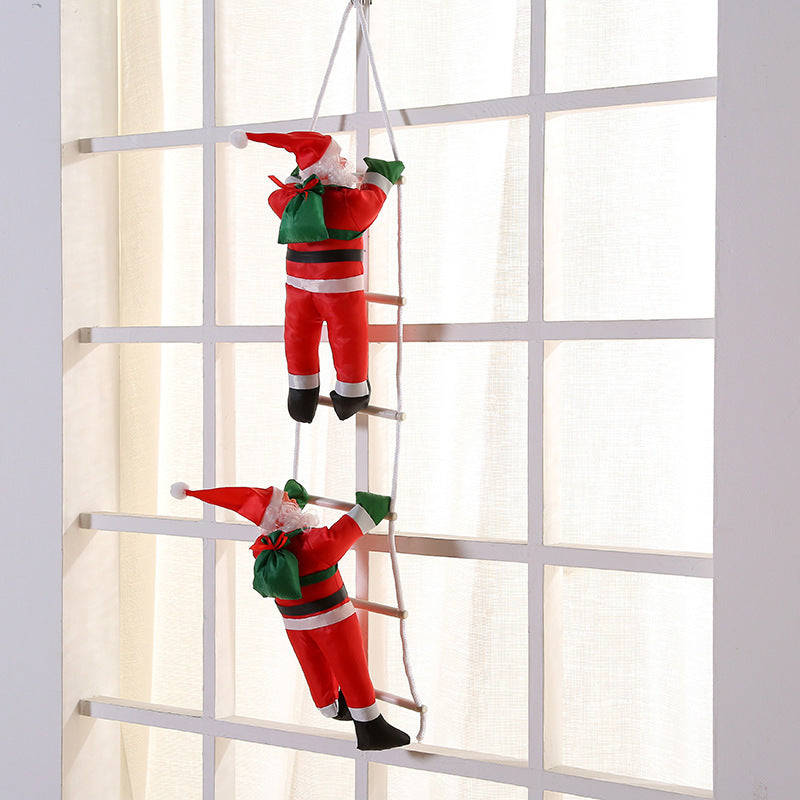 Christmas Ornaments Santa Claus Ladder