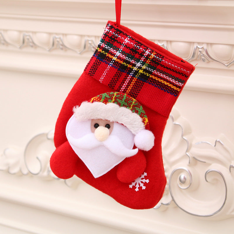 Christmas Decorations Santa Claus Socks Christmas Tree Pendant Christmas Socks Gift Bag Christmas Bag