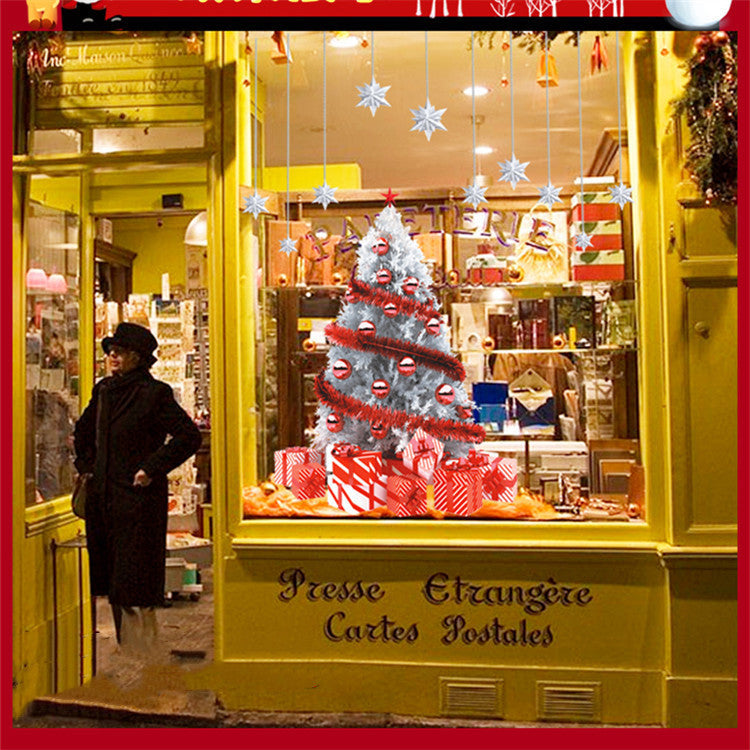 Christmas decorations store window stickers